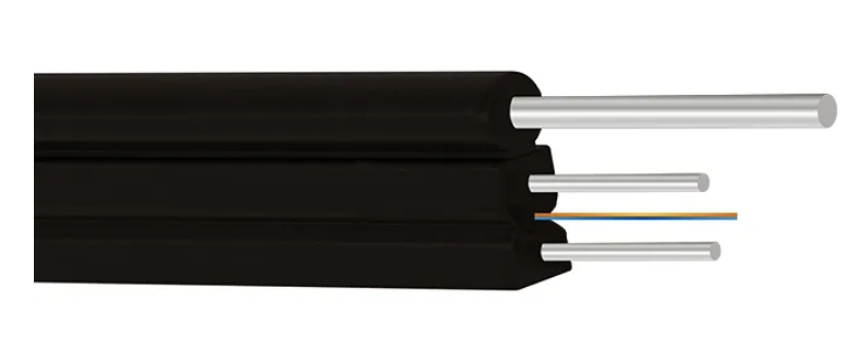 FTTH Çelik Askı Telli Drop Fiber Optik Kablo