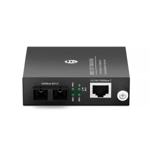 1x 10/100/1000Base-T RJ45 to 1x 1000Base-SX/LX Single Mode Duplex SC 1310nm 20km Gigabit Ethernet Media Converter
