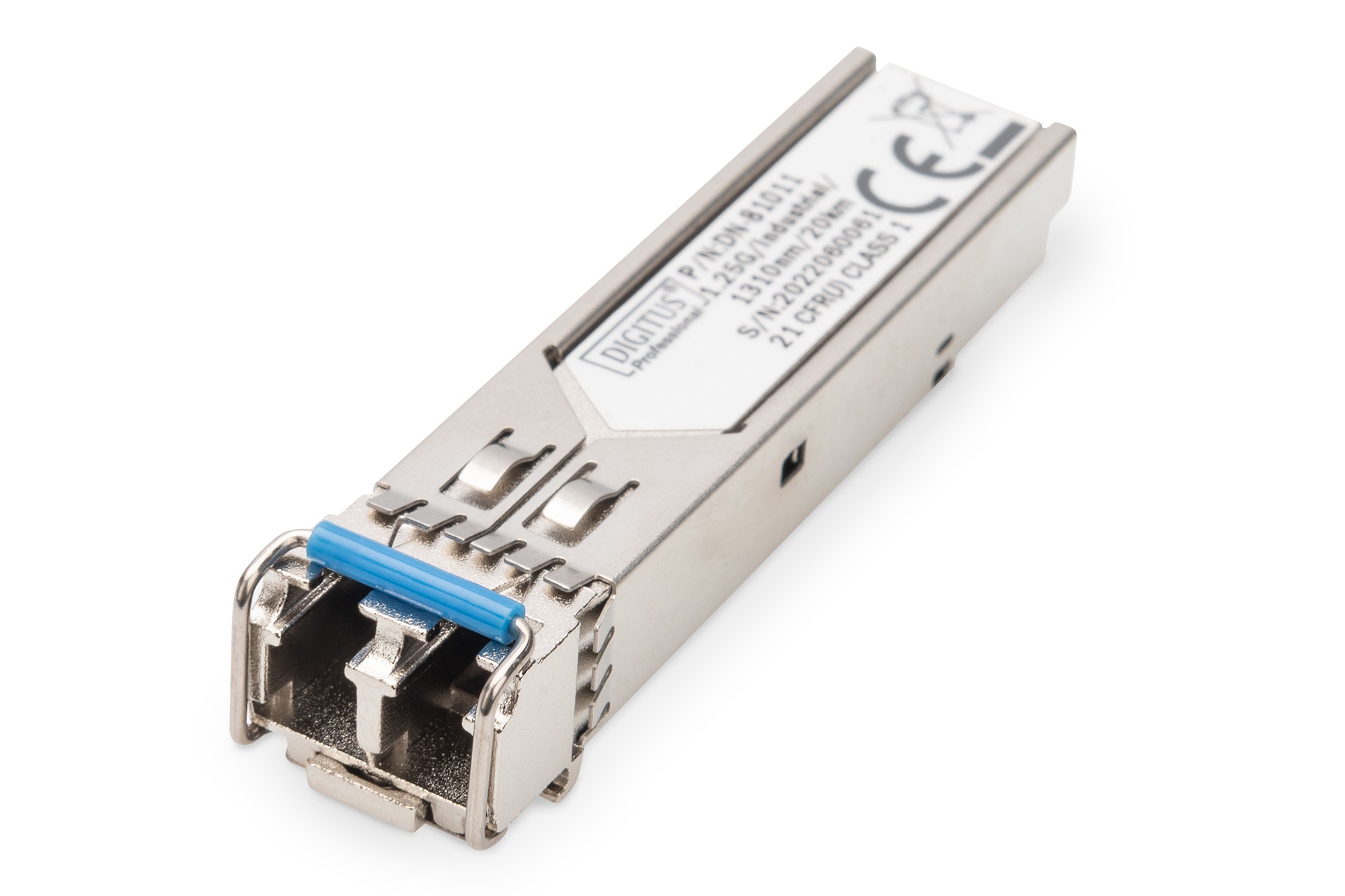DN81011_4016032307587_Front_1_RGB DIGITUS 1.25 Gbps Endüstriyelmini GBIC 20 km SFP Modülü