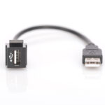 DIGITUS 16 cm USB 2.0 Keystone Modülü (Soket/Fiş) 5 DIGITUS 16 cm USB 2.0 Keystone Modülü (Soket/Fiş)