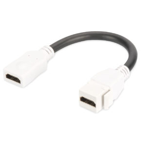 DIGITUS 12 cm HDMI 2.0 Keystone Modülü (Soket/Soket)