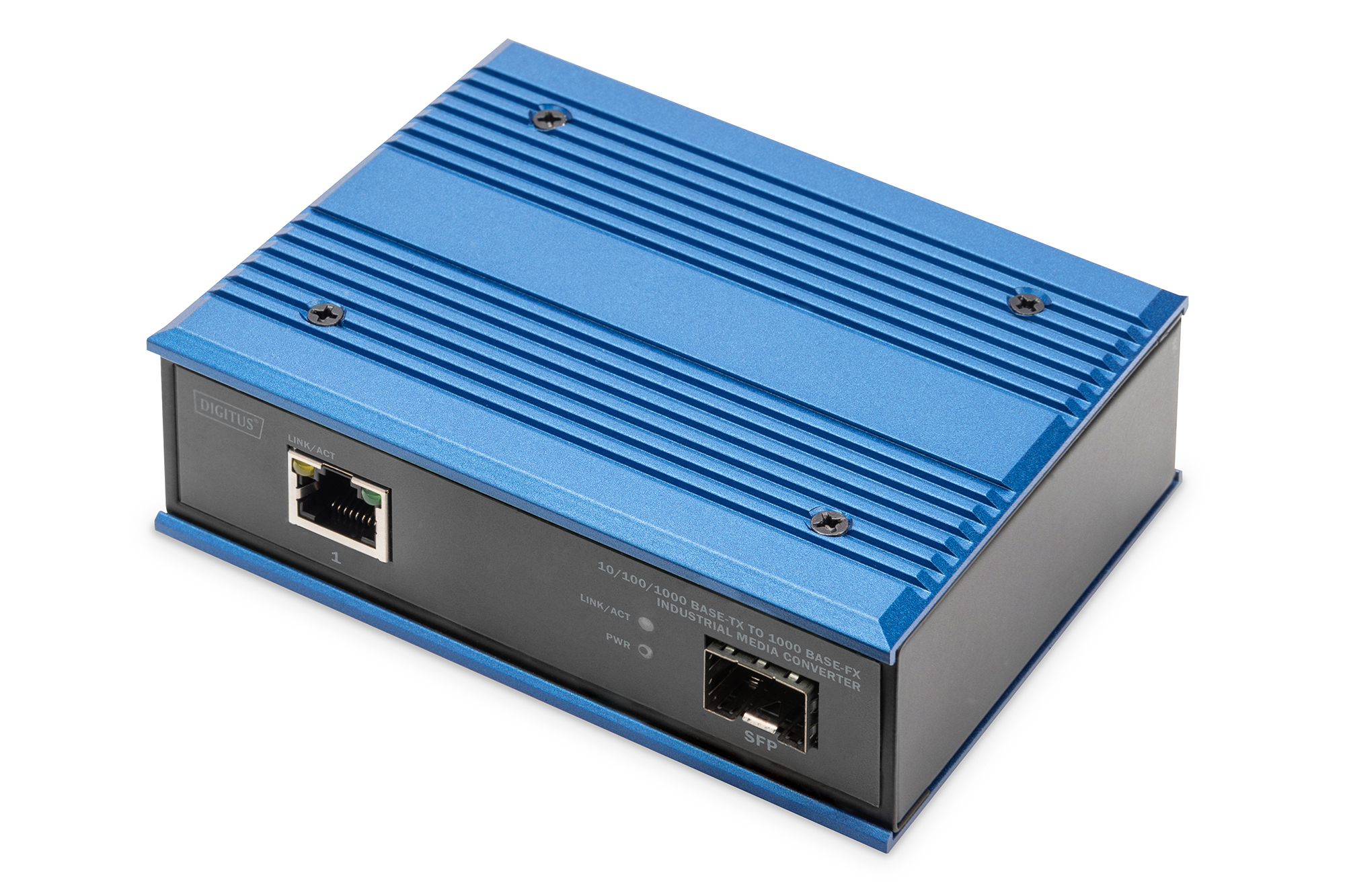 DIGITUS 10/100/1000 Base-TX - 1000 Base-FX Endüstriyel Media Converter
