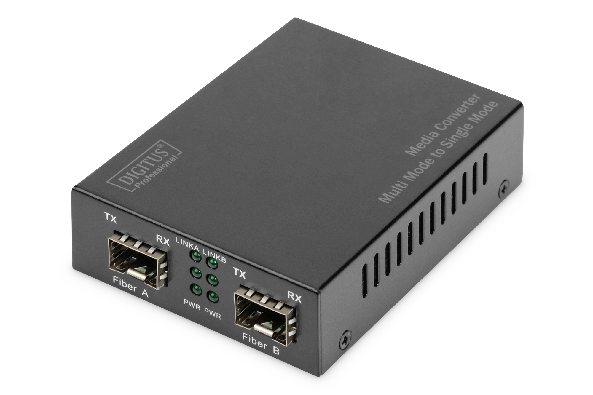 DN82133_4016032445753_Front_1_RGB DIGITUS Gigabit SFP Çoklu Mod / Tekli Mod Media Converter